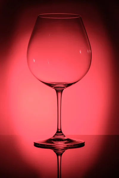 Verre Vin Rouge Sur Fond Noir — Photo