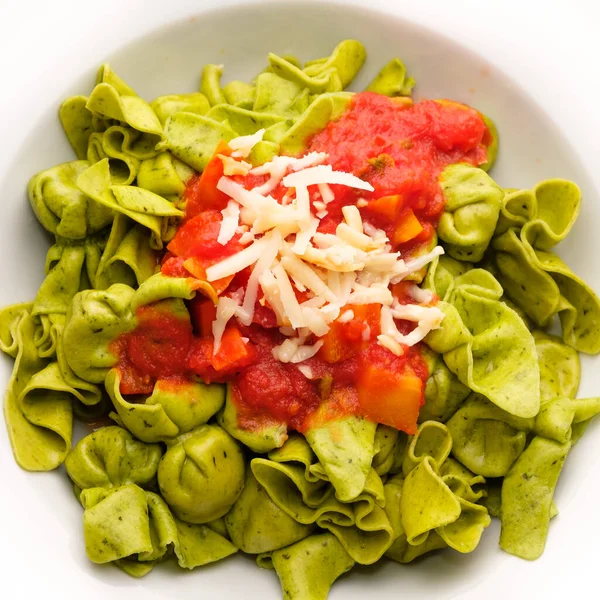 Pasta Con Verduras Salsa — Foto de Stock