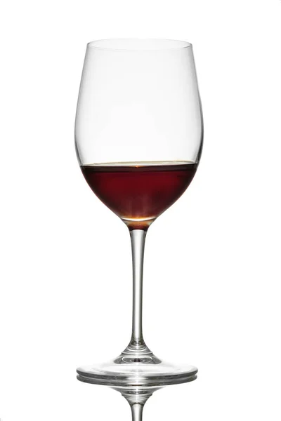 Dessert Wine Glass Back Lit White Isolated — Stock Photo, Image