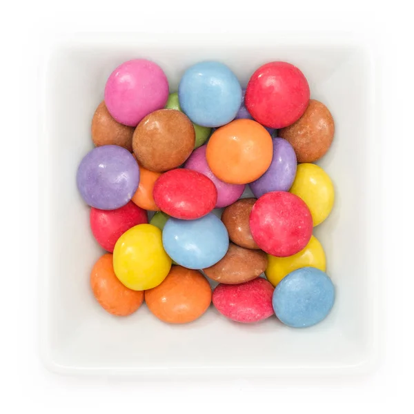 Bunte Gelee Bonbons Isoliert Auf Weißem Hintergrund — Stockfoto