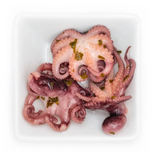 Gurita Dengan Makanan Laut Dan Rempah Rempah — Stok Foto