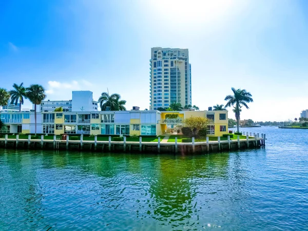 Paisaje Urbano Fort Lauderdale Florida Mostrando Playa Los Condominios — Foto de Stock