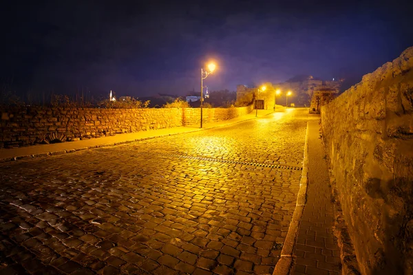 Éjszakai Kilátás Város Főváros Izrael — Stock Fotó