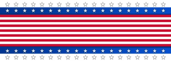 独立記念日 アメリカ合衆国の7月4日の祝日 私たちの色と星を持つ背景バナー — ストック写真