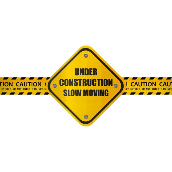 Yellow Warning Sign Tape Measure — Stock Photo, Image