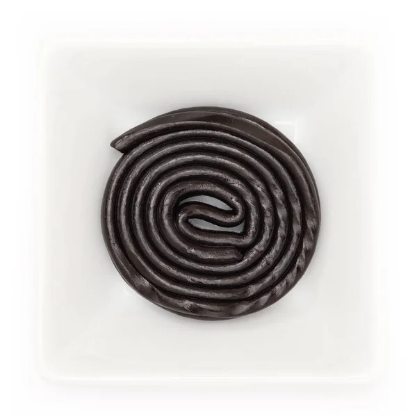 Schwarze Schokolade Auf Weißem Hintergrund — Stockfoto