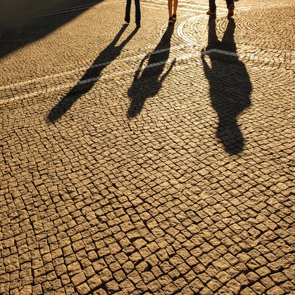 Close Tiro Uma Rua Cidade — Fotografia de Stock