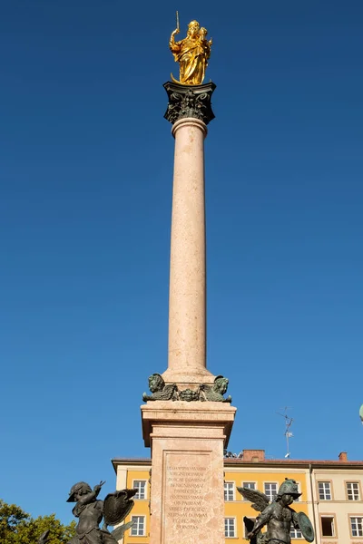 Statua Del Del Santo Pietro Nella Città Roma Italia — Foto Stock