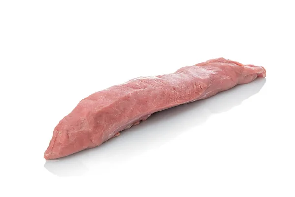 Rohes Schweinefleisch Isoliert Auf Weißem Hintergrund — Stockfoto