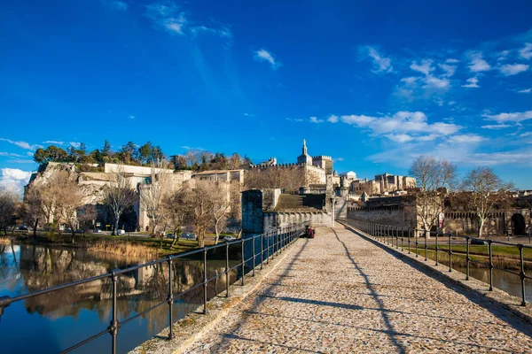 stock image Famous Avignon Bridge also called Pont Saint-Benezet at Avignon France