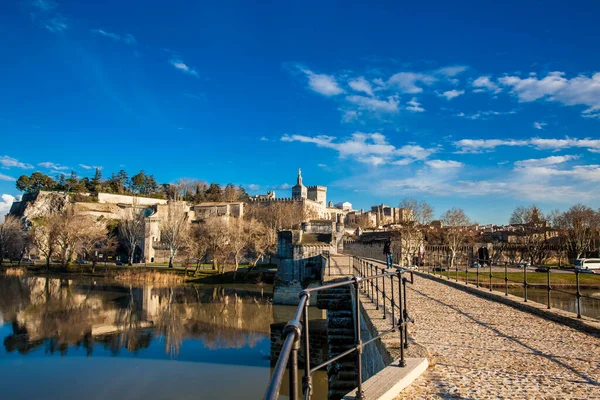 Ünlü Avignon Avignon Fransa Pont Saint Benezet Olarak Bilinir Köprüsü — Stok fotoğraf