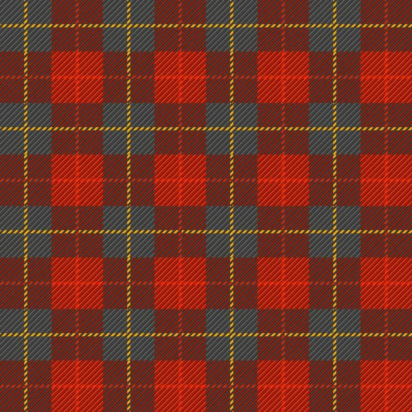Tartan Plaid Seamless Scottish Pattern Black Red Yellow Colors Eps — Stock Photo, Image