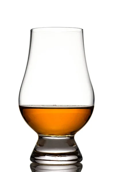 Vaso Whisky Aislado Sobre Fondo Blanco —  Fotos de Stock