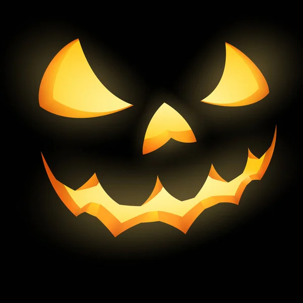 Grinning Jack Lantern Sur Fond Noir Fichier Vectoriel Eps Inclus — Photo