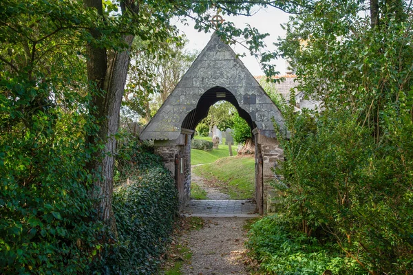 Vecchio Ponte Legno Nel Parco — Foto Stock