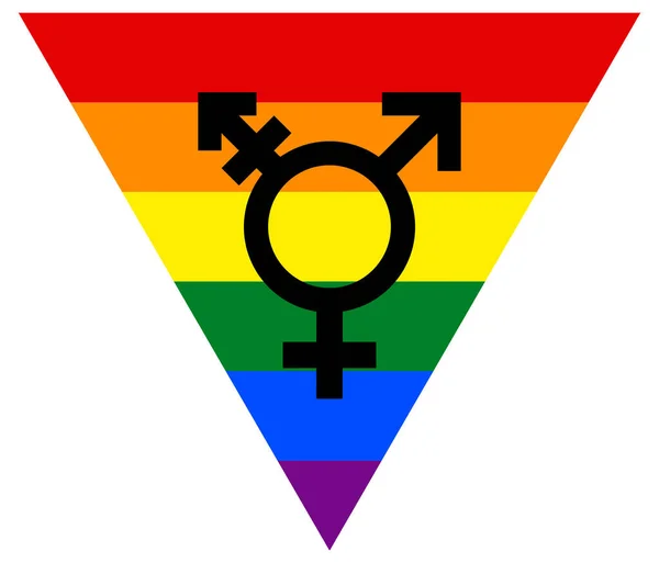 女性とレズビアンのシンボルのベクトル図 — ストック写真
