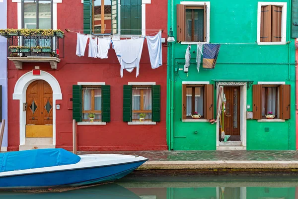 Casa Burano Venecia Después Inundación — Foto de Stock