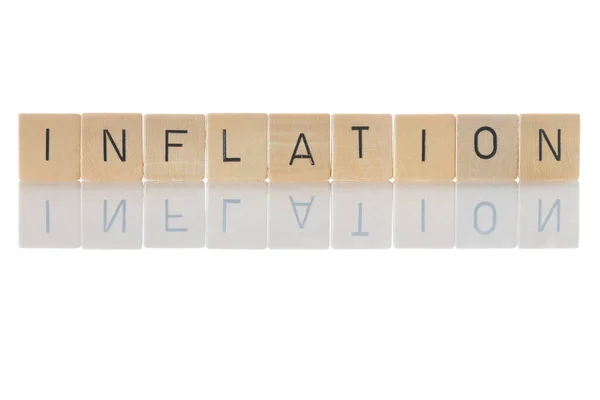 Inflation Monetär Devalvering Grund Ihållande Prishöjningar Varor Och Tjänster Inflation — Stockfoto
