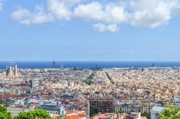 Vista Aérea Barcelona España — Foto de Stock