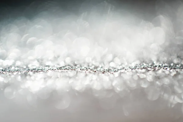 Christmas Background Silver Glitter — Stock Photo, Image