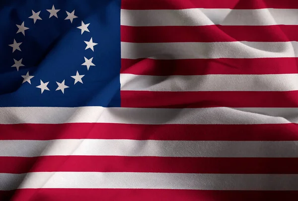 Крупним Планом Гофровані Сша Прапор Сполучені Штати Америки Прапор Дме — стокове фото