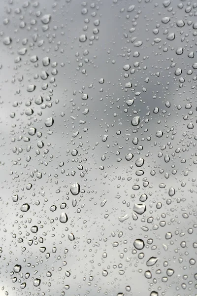 Wassertropfen Auf Glas Nahaufnahme — Stockfoto