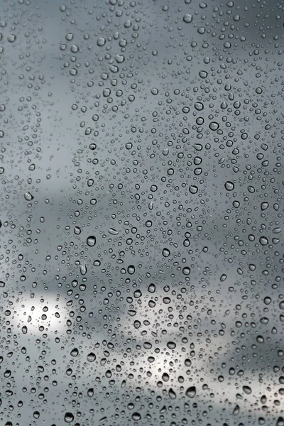 Regentropfen Auf Das Fenster — Stockfoto