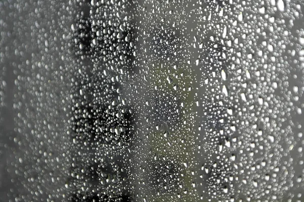 Gotas Chuva Vidro Fundo Abstrato — Fotografia de Stock