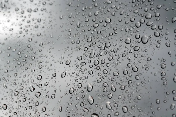 Wassertropfen Auf Glas Nahaufnahme — Stockfoto