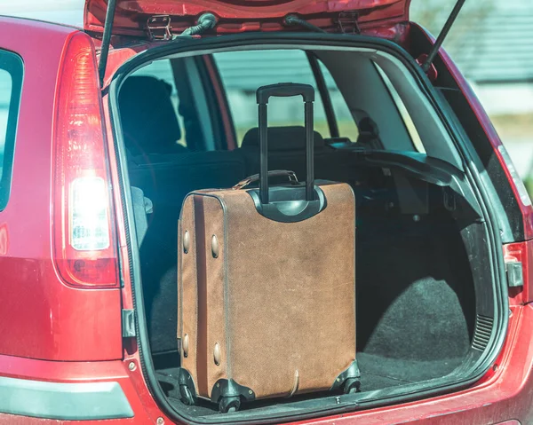 Luggage Trunk Passenger Car — Stock Photo, Image