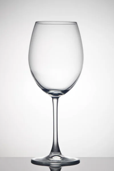 Verre Vin Vide Sur Fond Blanc — Photo