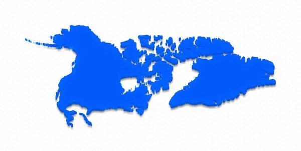 Ilustración Mapa Suelo Azul América Del Norte Sobre Fondo Rejilla — Foto de Stock