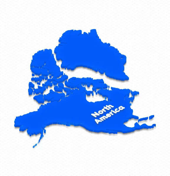 Illustrazione Una Mappa Blu Del Nord America Sullo Sfondo Della — Foto Stock