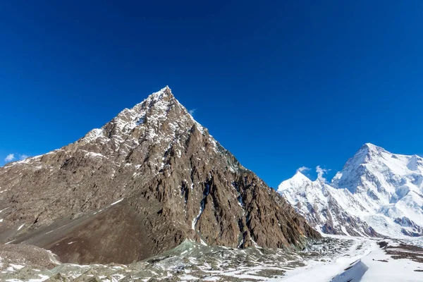 Bergstopp Näst Högsta Berget Världen Trek Pakistan Asien — Stockfoto