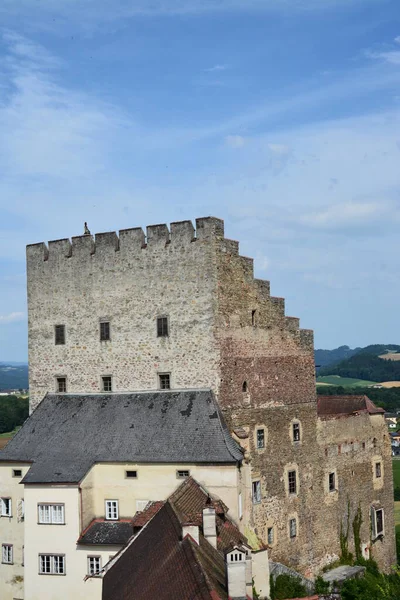 Malebný Pohled Majestátní Středověkou Architekturu — Stock fotografie