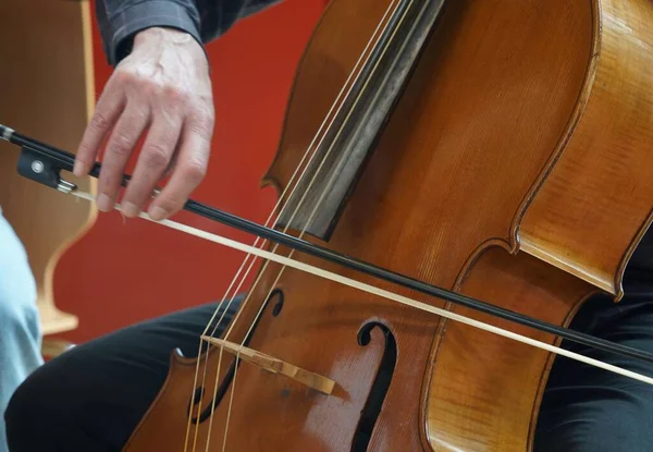 Man Playing Cello — Stock Photo, Image