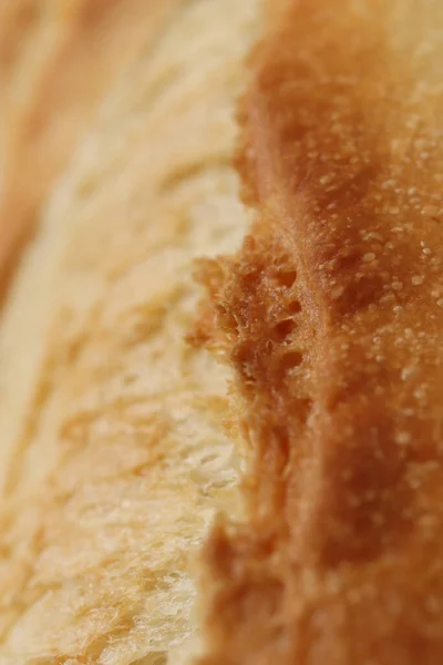 Close Piece Bread — стоковое фото