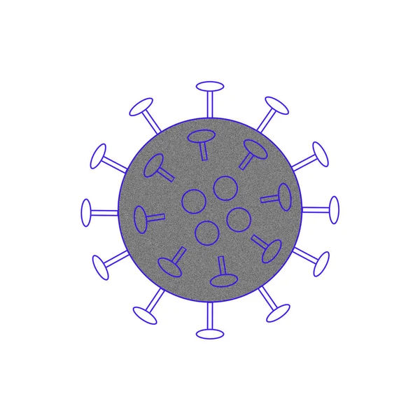 Corona Vírus Sematikus Bemutatása — Stock Fotó