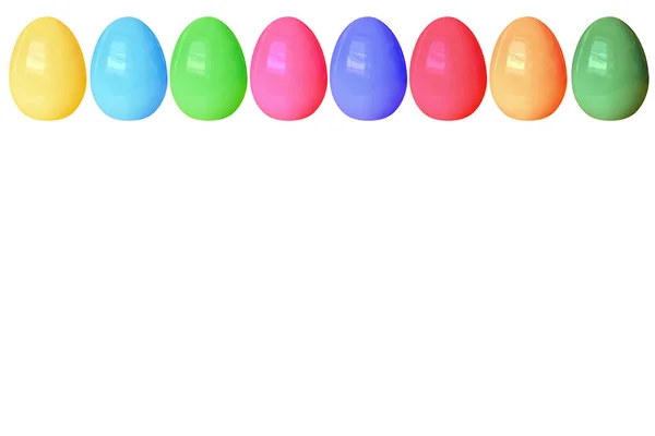 Барвисті Блискучі Порцелянові Великодні Яйця — стокове фото