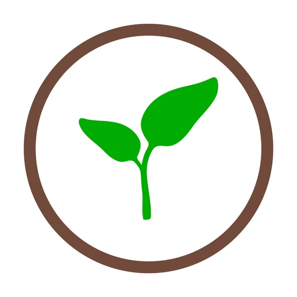 Leaf Icon Vector Illustration — Stock Photo, Image
