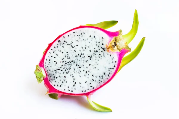 Dragon Fruit Aislado Sobre Fondo Blanco — Foto de Stock