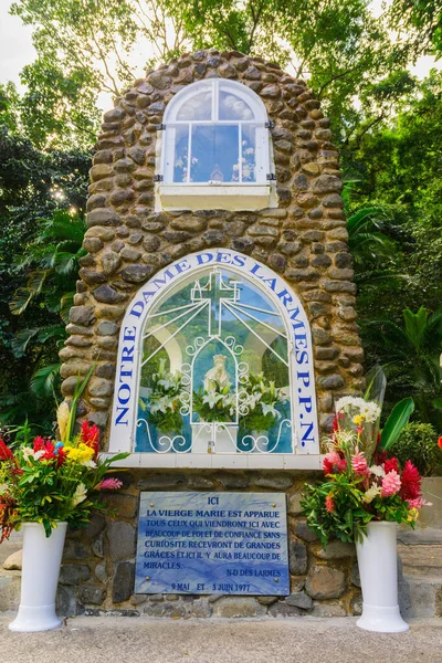 Pointe Noire Basse Terre Guadalupe Noviembre 2018 Santuario Notre Dame —  Fotos de Stock