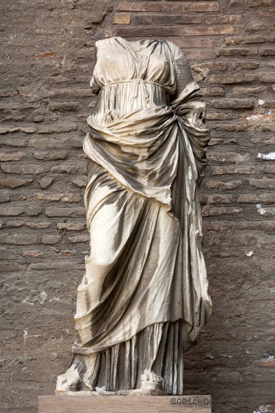 Antiga Estátua Nos Banhos Diocleciano Thermae Diocletiani Roma Itália — Fotografia de Stock