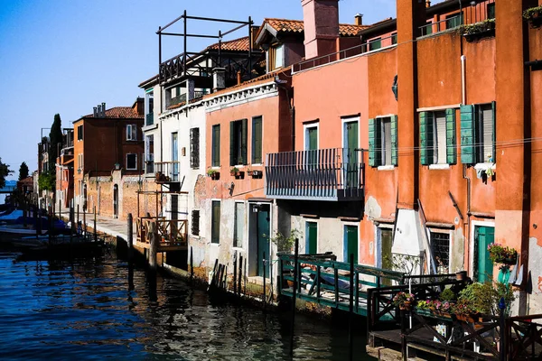 Venice Itália Agosto 2017 Vista Grande Canal Burano Veneto Ital — Fotografia de Stock