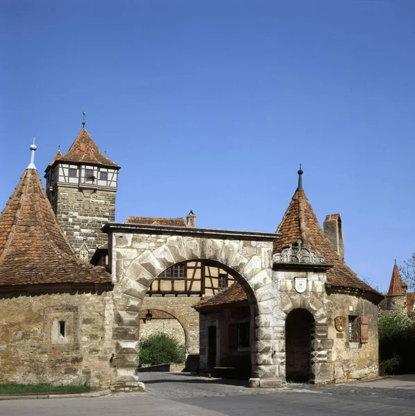 Мальовничий Вид Красиву Середньовічну Архітектуру — стокове фото