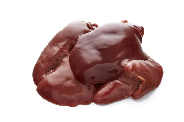 白い背景に隔離された赤い腎臓豆 — ストック写真