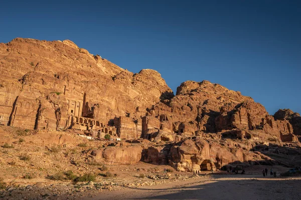 Royal Tombs Petra Wadi Musa Jordan — стокове фото
