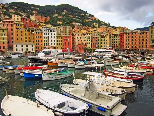 Kleurrijke Huizen Cinque Terre Italië — Stockfoto