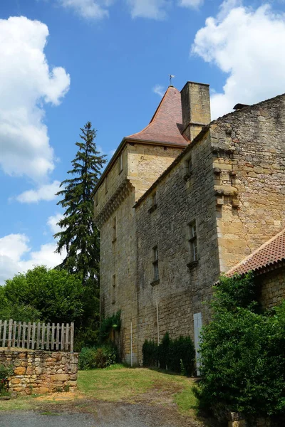 Vista Panorâmica Majestosa Arquitetura Medieval Castelo — Fotografia de Stock