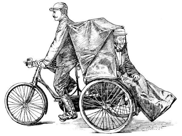 자전거 Fahrrad Droschke 세기의 예이다 — 스톡 사진